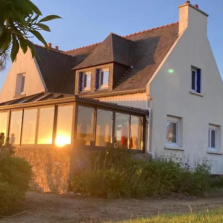 Kermartin - Maison De Famille Avec Vue Sur La Baie De Morlaix Plouézocʼh Exterior foto