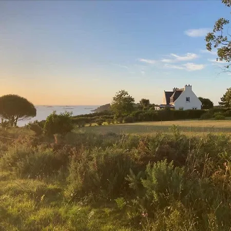 Kermartin - Maison De Famille Avec Vue Sur La Baie De Morlaix Plouézocʼh Exterior foto